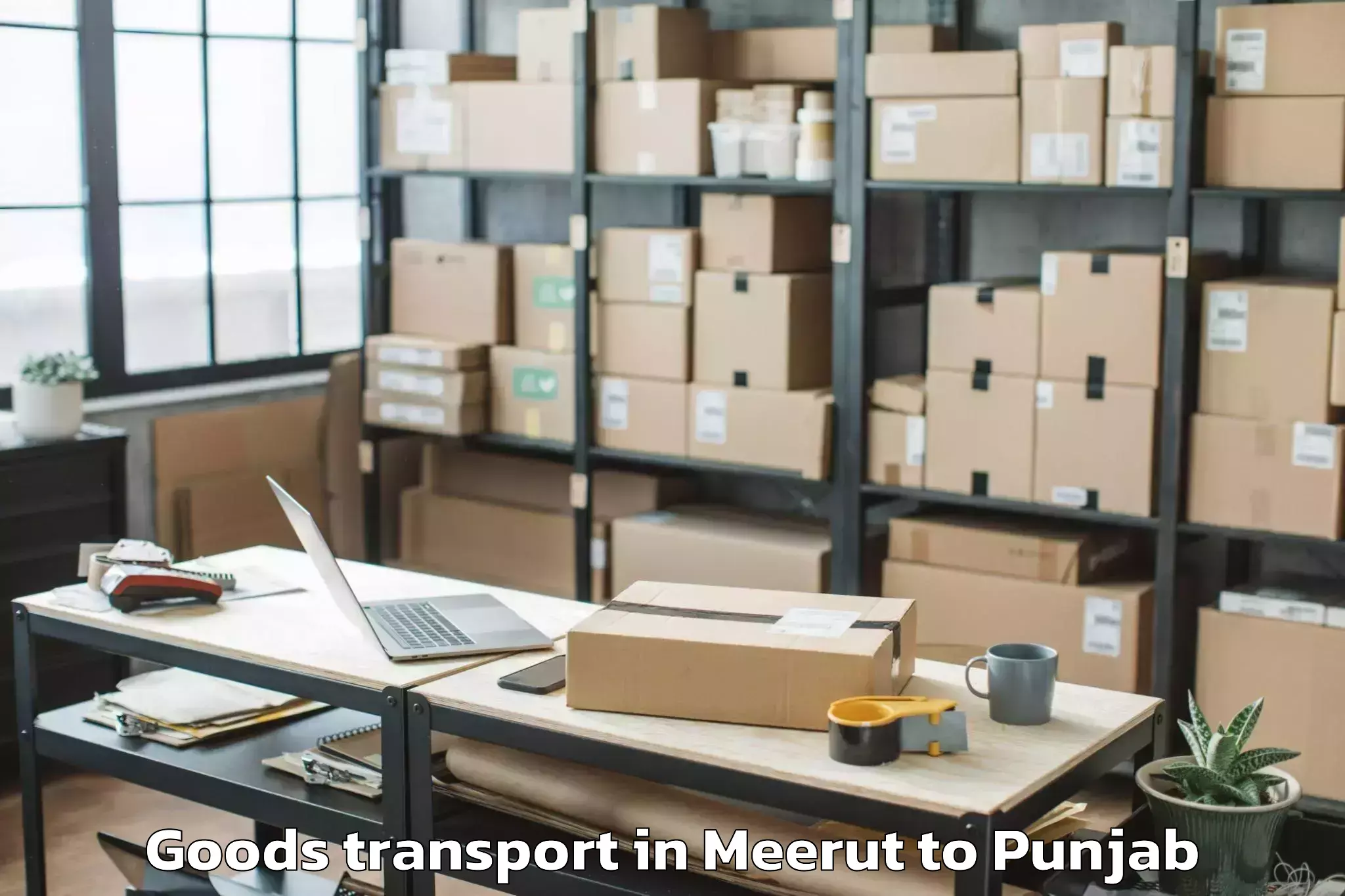 Book Meerut to Siswan Goods Transport